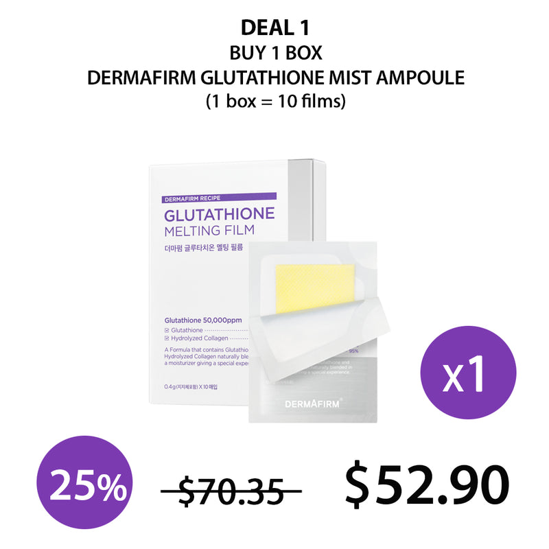 melting up glutathione Dermafirm Glutathione Melting Film – Instant Brightening & Firming Care – COCOMO