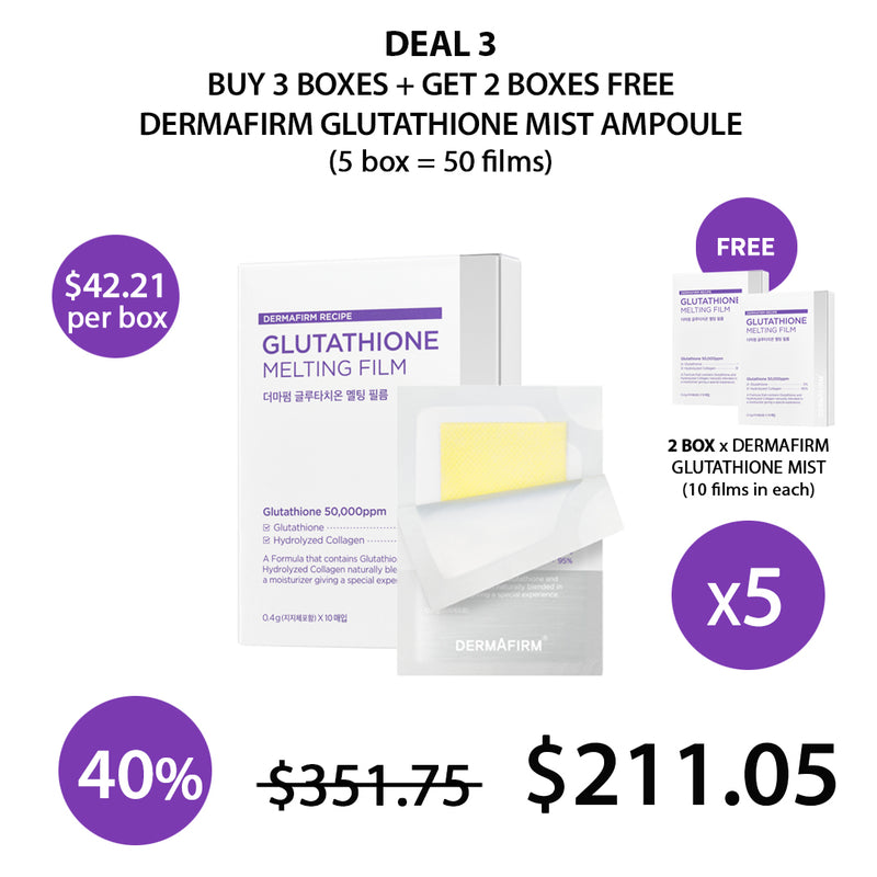 [DERMAFIRM] Glutathione Melting Film (1 Box= 10 Films)