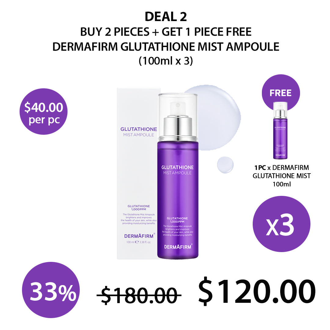 [DERMAFIRM] Glutathione Mist Ampoule 100ml (BUY 2+1 FREE) DERMAFIRM GLUTATHIONE MIST AMPOULE