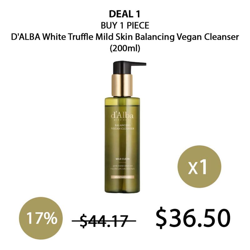 [D'ALBA] White Truffle Mild Skin Balancing Vegan Cleanser 200ml