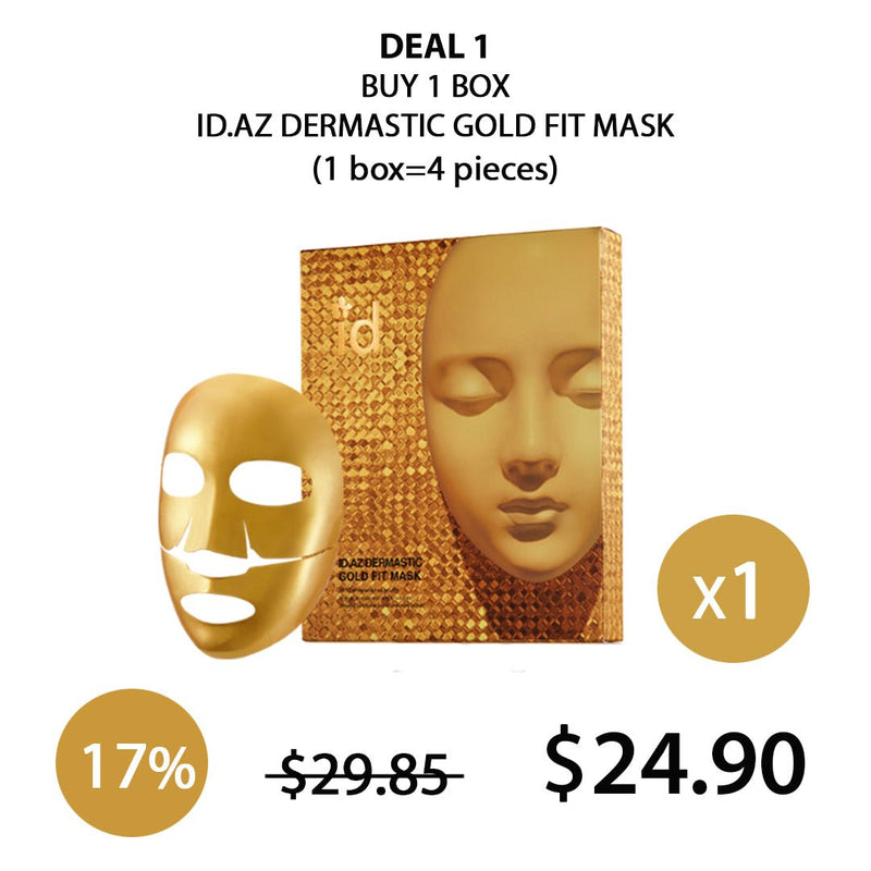 [ID.AZ] Dermastic Gold Fit Mask 25g (1 Box = 4 Masks) - COCOMO