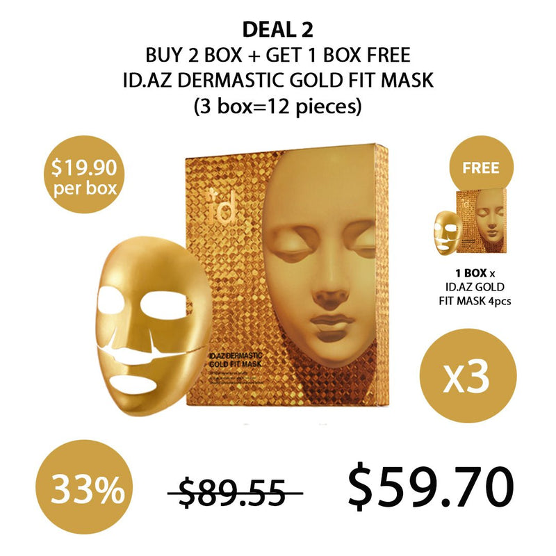 [ID.AZ] Dermastic Gold Fit Mask 25g (1 Box = 4 Masks) - COCOMO