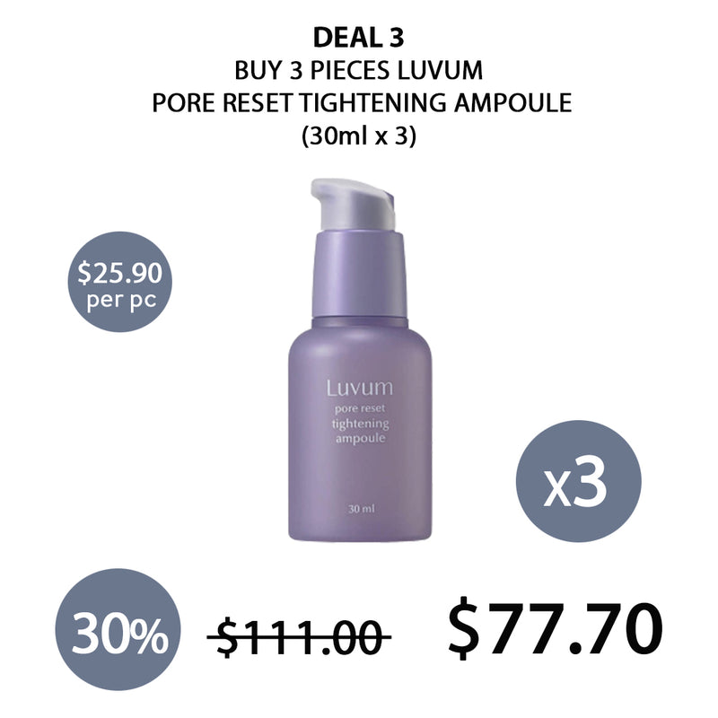 [LUVUM] Pore Reset Tightening Ampoule 30ml