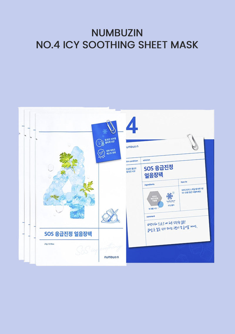 [NUMBUZIN] No.4 Icy Soothing Sheet Mask 4ea