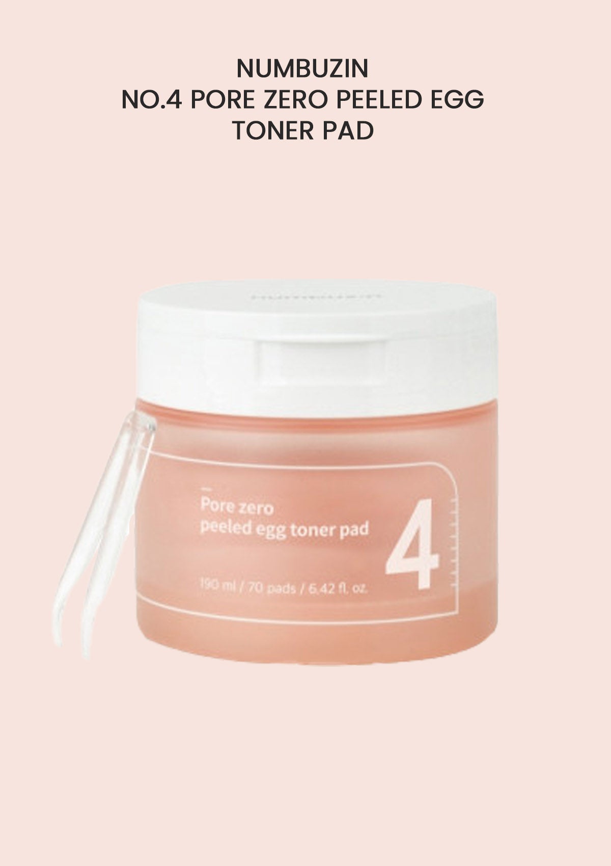 [NUMBUZIN] No.4 Pore Zero Peeled Egg Toner Pad 190ml (1 Box = 70 Pads)