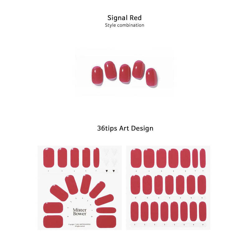 [Mister Bower] Volume Gel Nail - Signal Red - COCOMO