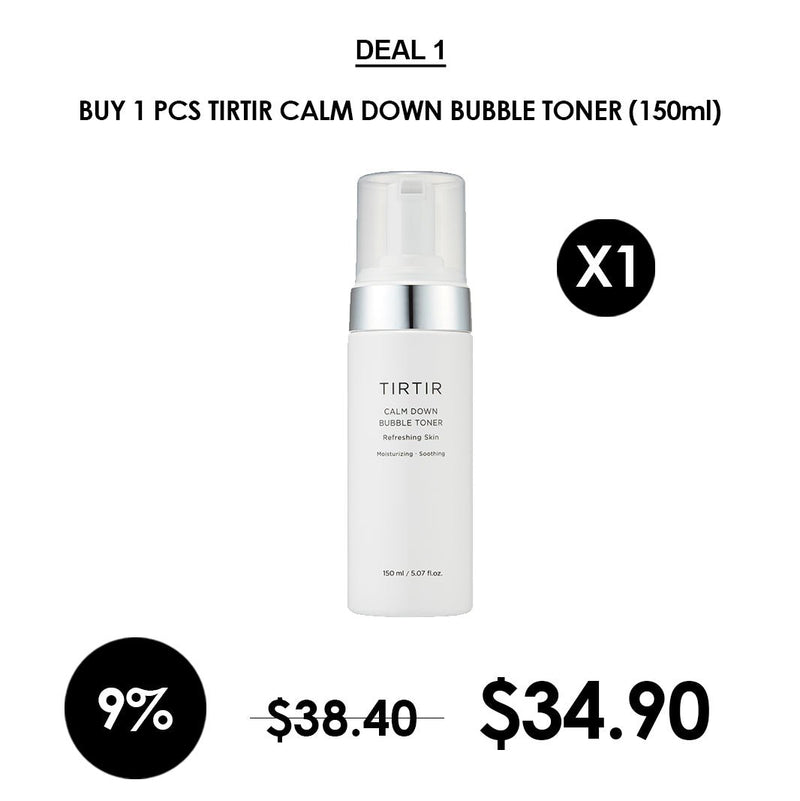 [TIRTIR] Calm Down Bubble Toner 150ml - COCOMO