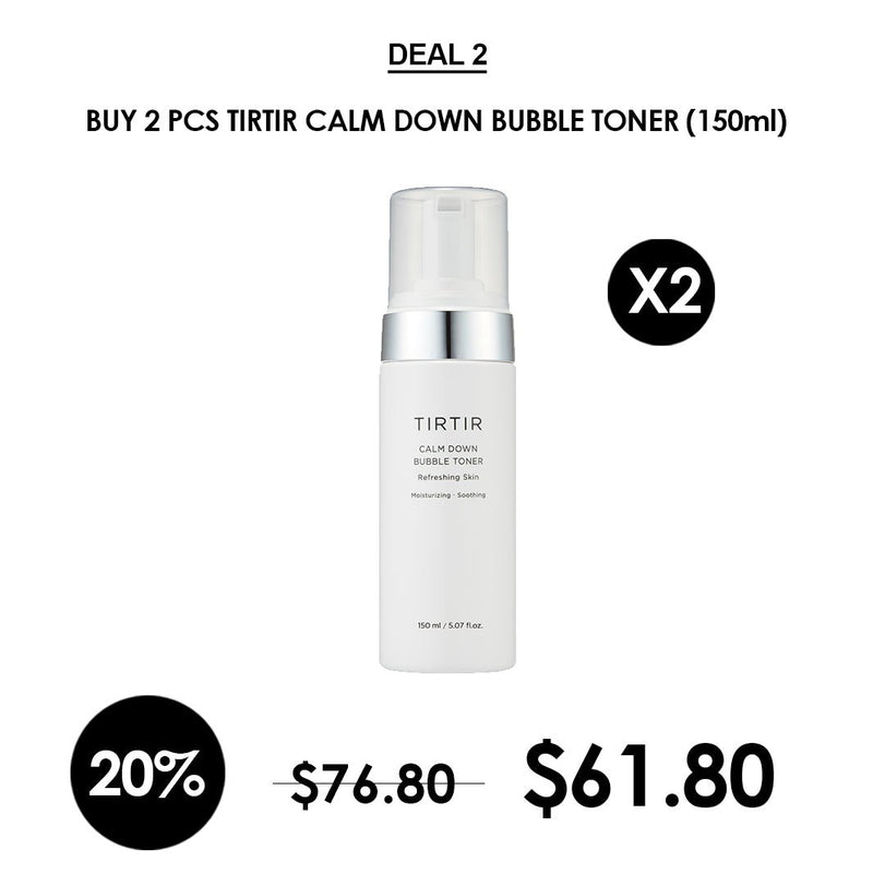 [TIRTIR] Calm Down Bubble Toner 150ml - COCOMO