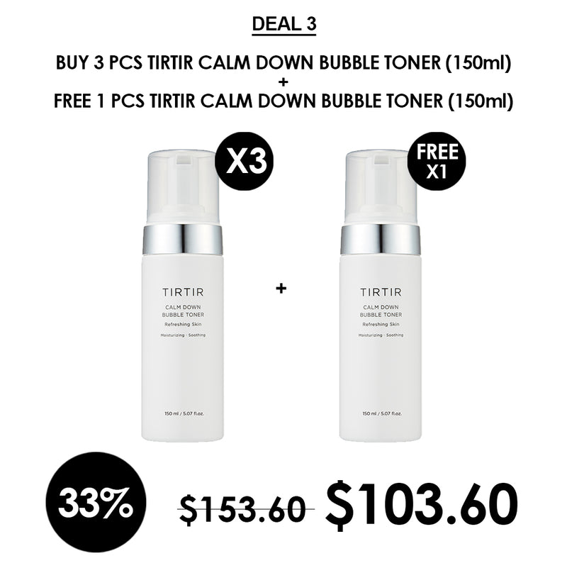[TIRTIR] Calm Down Bubble Toner 150ml - COCOMO
