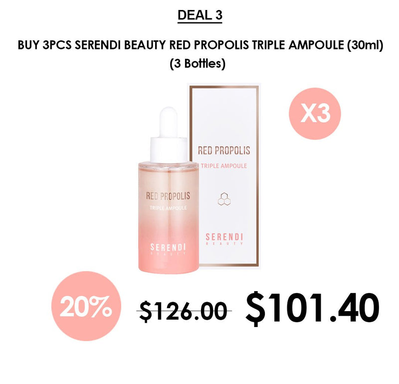 [SERENDI BEAUTY] Red Propolis Triple Ampoule 30ml - COCOMO