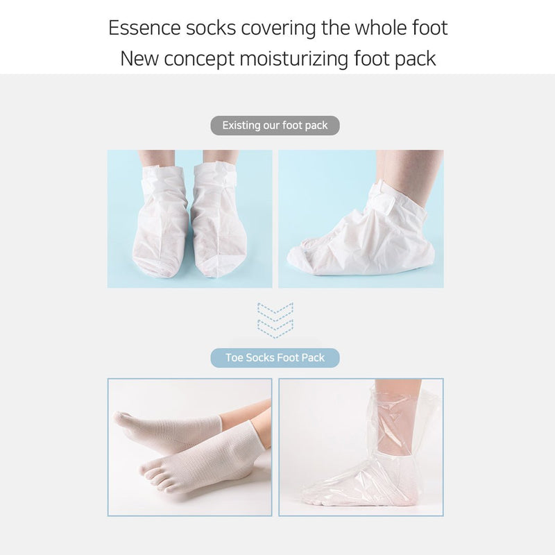 [Rubelli] Toe Socks Foot Pack (1 Box = 3 Pairs) - COCOMO