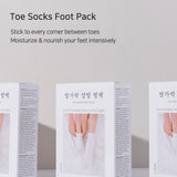 [Rubelli] Toe Socks Foot Pack (1 Box = 3 Pairs) - COCOMO