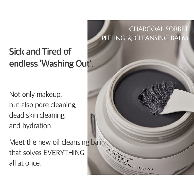 [Nosybe] Charcoal Sorbet Peeling & Cleansing Balm 100ml - COCOMO