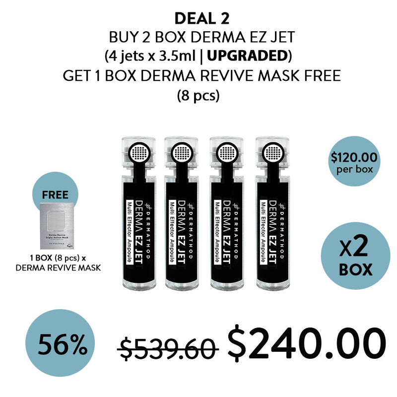 [DERMATHOD - UPGRADED VERSION] Derma Ez Jet Multi Effector Ampoule 3.5ml x 4 Jets - COCOMO