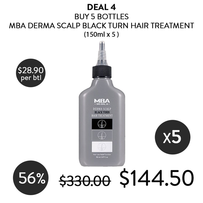 [MBA] Derma Scalp Black Turn Hair Treatment Tonic 150ml - COCOMO