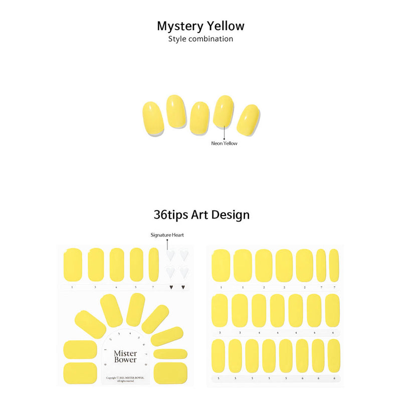 [Mister Bower] Volume Gel Nail – Mystery Yellow - COCOMO