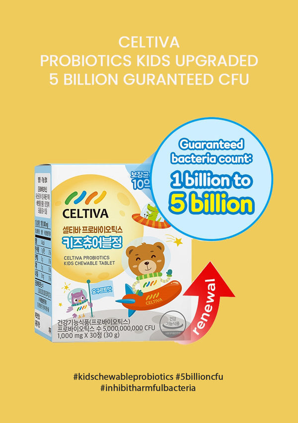 [CELTIVA] Probiotics Kids Chewable Upgraded (1 Box =1000mg X 30 Capsules)