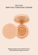 [VELY VELY] Baby Face Concealer Cushion 15g #13 Fair | #21 Light | #23 Natural - COCOMO