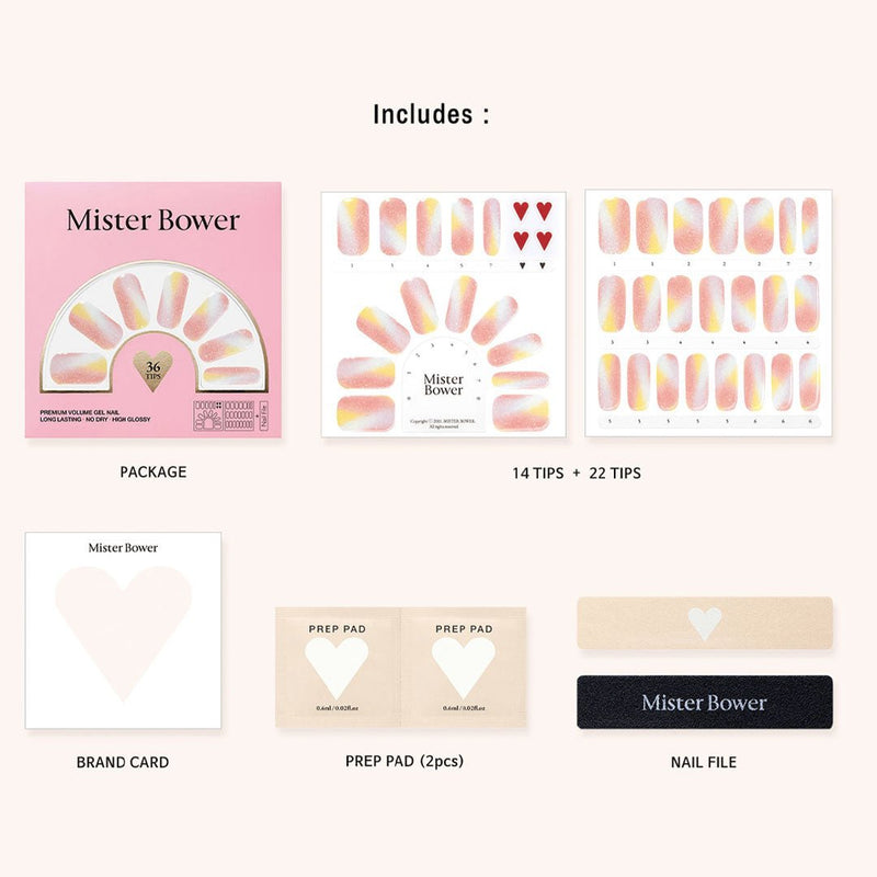 [Mister Bower] Volume Gel Nail – Cotton Candy - COCOMO
