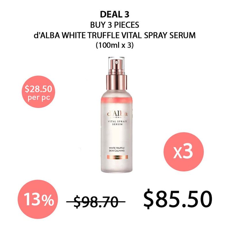 [D'ALBA] Piedmont White Truffle Vital Spray Serum 100ml