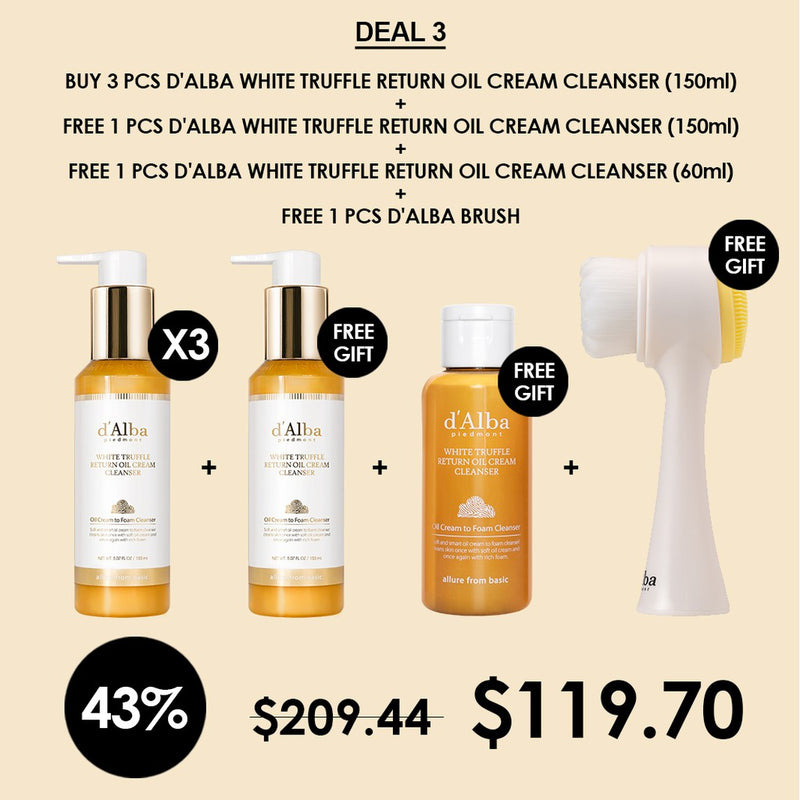 [D'ALBA] White Truffle Return Oil Cream Cleanser 150ml - COCOMO