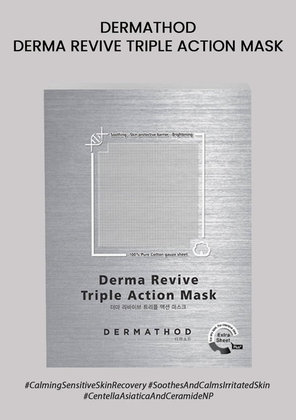 [DERMATHOD] Derma Revive Triple Action Mask (1 Box= 8 Mask)