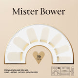 [Mister Bower] Volume Gel Nail – Gold French - COCOMO