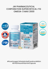 [JW Pharmaceutical] Corporation Supercritical rTG Omega-3 Max 2000 (2 Months=60 softgels) - COCOMO