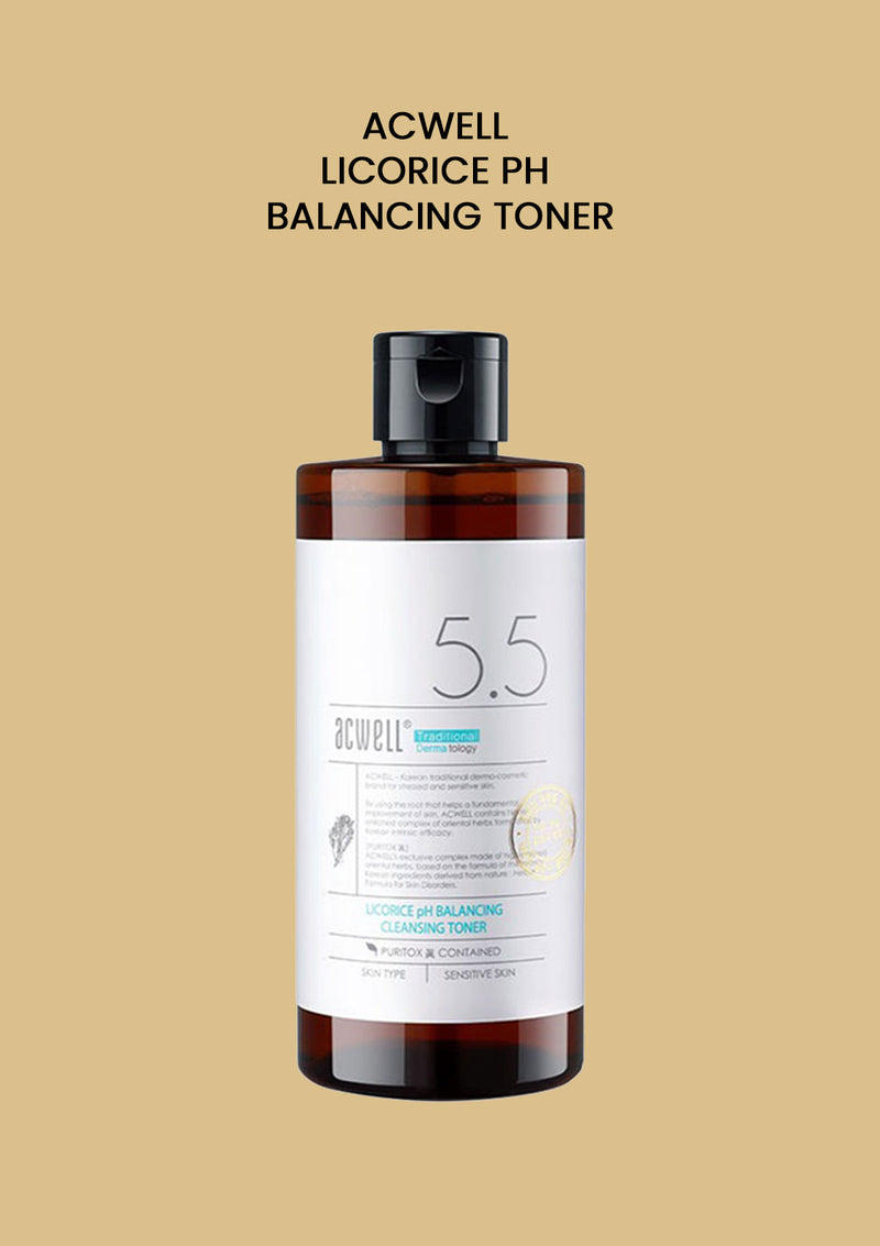 [ACWELL] Licorice PH Balancing Cleansing Toner 300ml - COCOMO