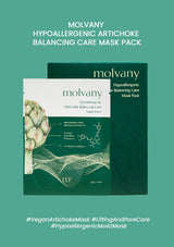 [MOLVANY] Hypoallergenic Artichoke Balancing Care Mask Pack (1 Box = 4 Mask Sheets)