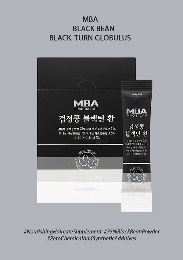 [MBA] Black Bean Black Turn Globulus (1 Box = 3g x 15 Sticks)