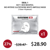 [MEDIPEEL] Bio-Intense Glutathione Whitening Ampoule Mask (1 Box = 30ml X 10 Masks)