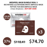 [MEDIPEEL] Medipeel Bio-Intense Glutathione Whitening Ampoule Mask | Medi-Peel Peptide-Tox Bor Ampoule Mask