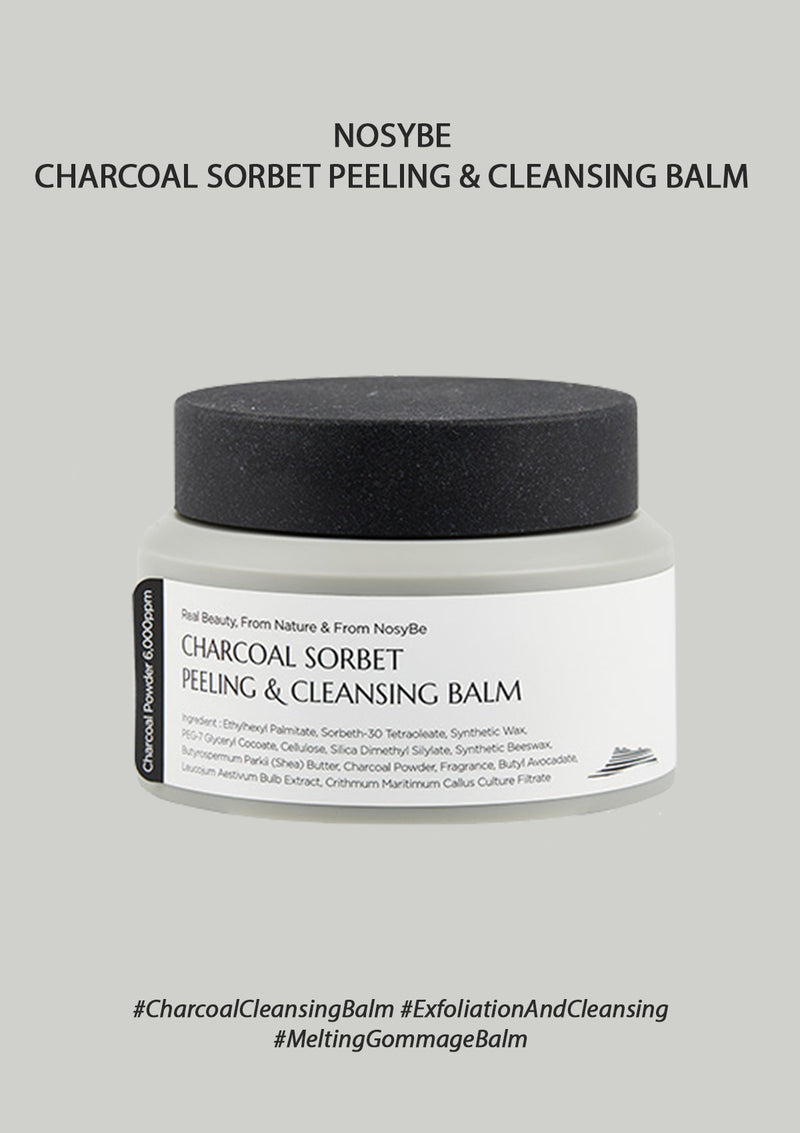 [NOSYBE] Charcoal Sorbet Peeling & Cleansing Balm 100ml