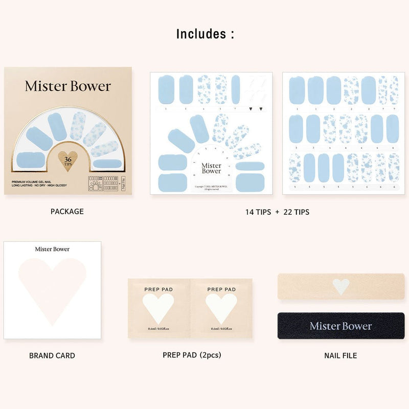 [Mister Bower] Volume Gel Nail – Nutty Blue - COCOMO