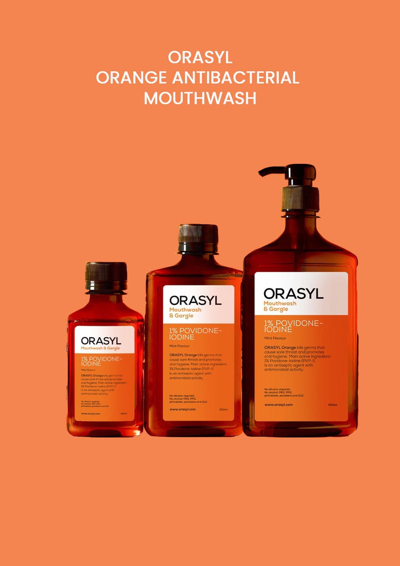 [ORASYL] Orange Antibacterial Mouthwash 100ml, 250ml, 500ml - COCOMO