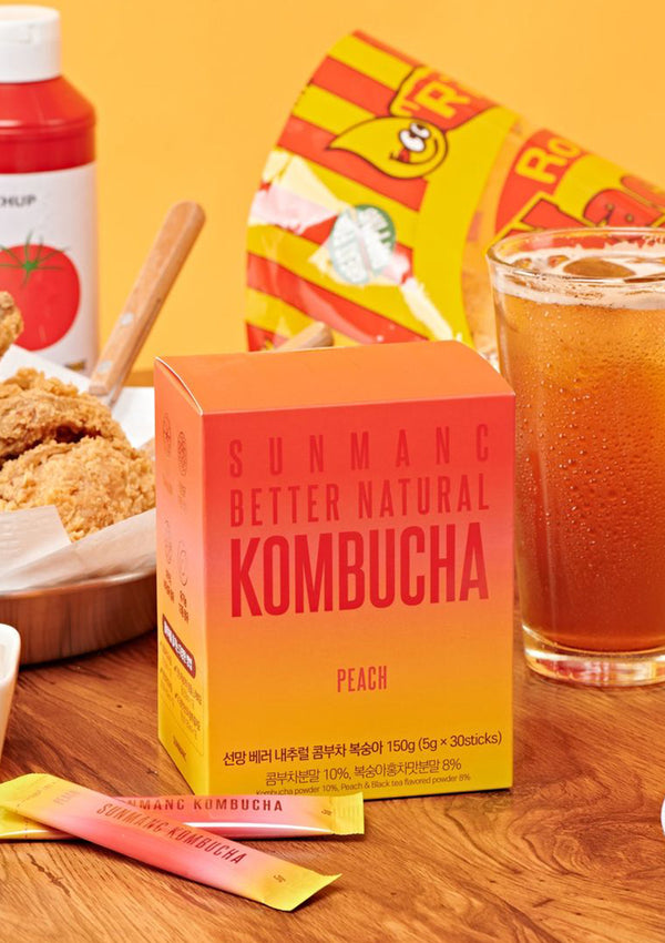 [SUNMANC] Tea For Better Life Kombucha - Peach 5g x 30sticks - COCOMO