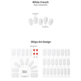 [Mister Bower] Volume Gel Nail – White French - COCOMO