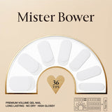 [Mister Bower] Volume Gel Nail – White French - COCOMO